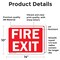 Signmission Fire Exit Sign, Vinyl Decal, 14in W x 10in L, 2PK OS-2PACK-CL-D-1014-L-20001 - alternate 4